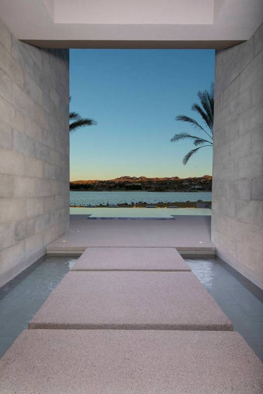 Lake views from a water feature. (Synergy/Sotheby’s International Realty)