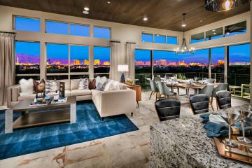 The Apex by Shea Homes Trilogy in Summerlin won a Silver Nugget Award for Best Attached Home of ...