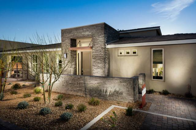 The Haven by Shea Homes Trilogy in Summerlin won a Silver Nugget Award for Best Attached Home o ...