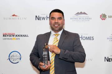 Omar Ortiz named Construction Superintendent of the Year. (Tonya Harvey/Las Vegas Business Press)