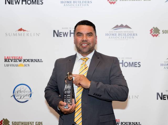 Omar Ortiz named Construction Superintendent of the Year. (Tonya Harvey/Las Vegas Business Press)