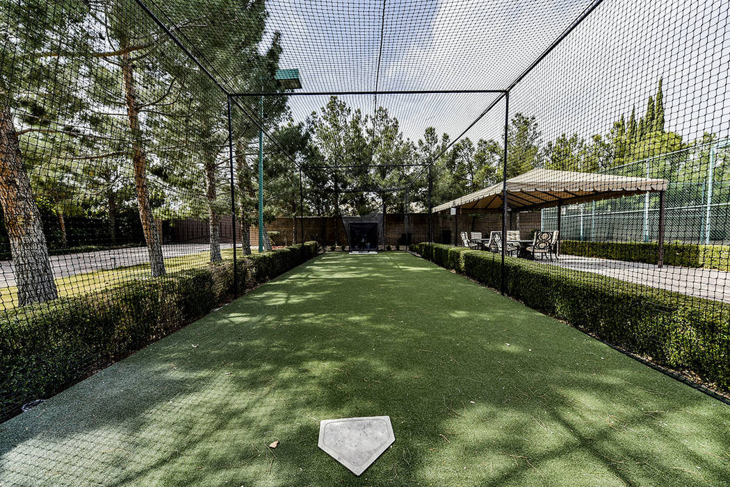 The home at 8101 Obannon Drive has a tennis court. (Paragon Premier Properties)