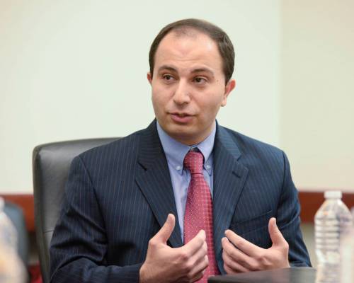 Paul J. Moradkhan, vice president of government affairs at the Las Vegas Metro Chamber of Comme ...