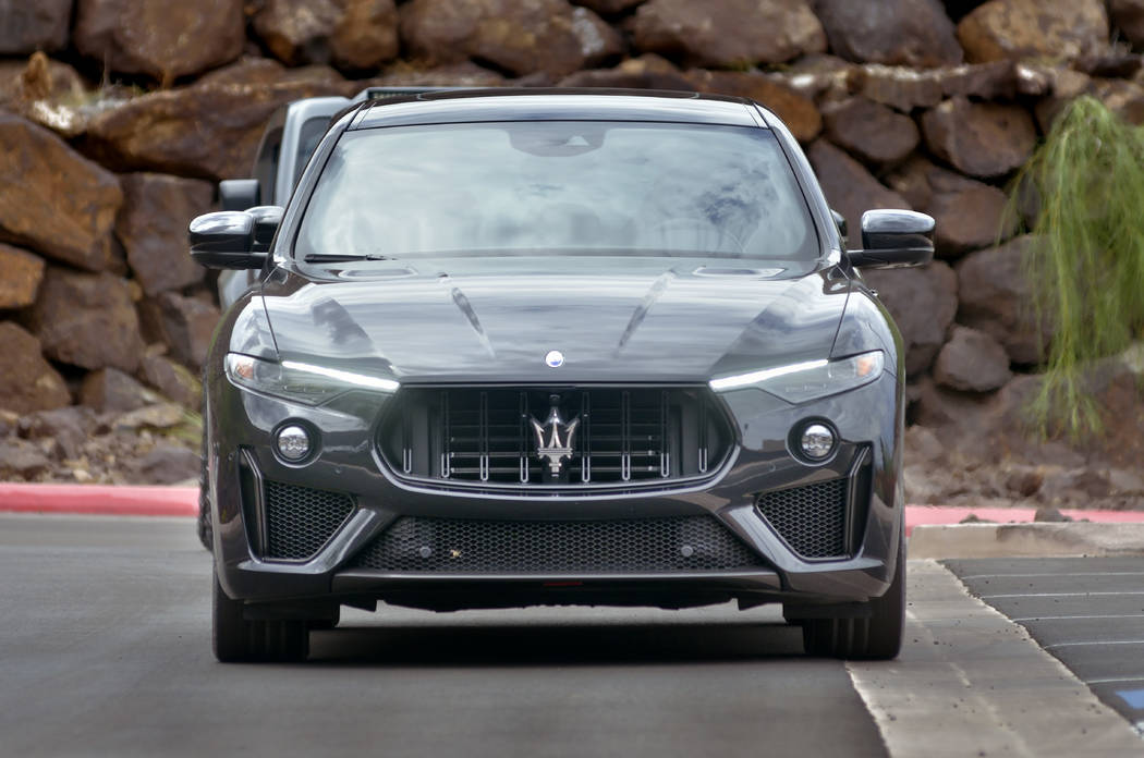 A 2019 Maserati Levante Trofeo is shown during the Robb Report's exclusive Ascaya event. (Bill ...