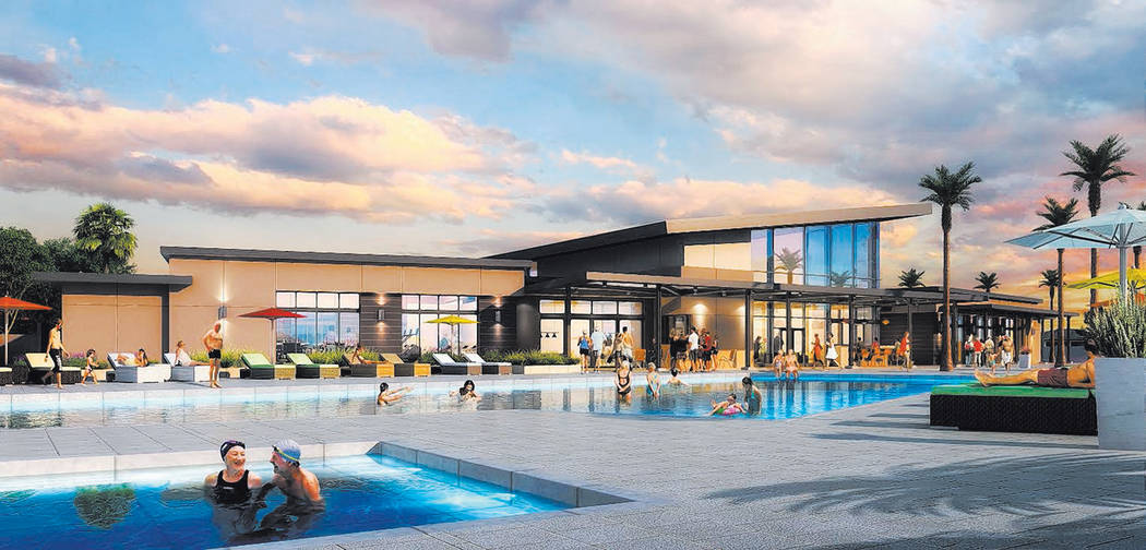 Artist rendering of the Ovation recreation center for a William Lyon Homes' age-qualified commu ...