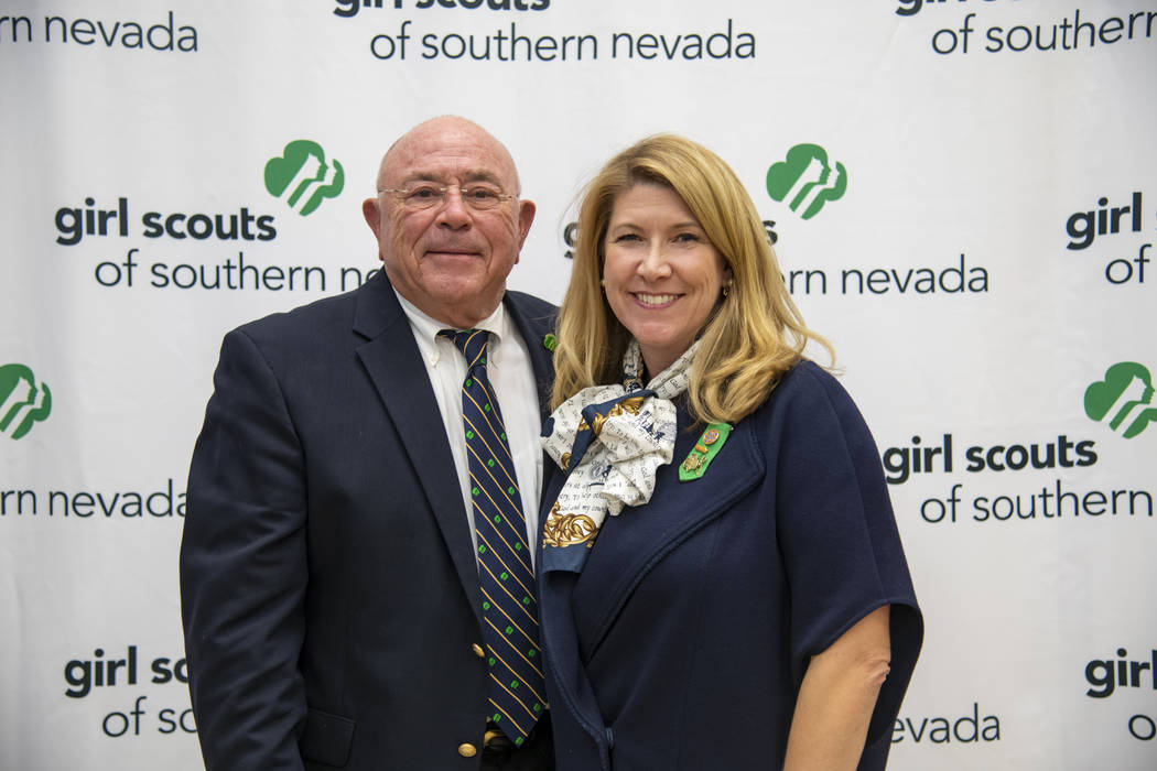 Richard J. Rizzo is board president of Girl Scouts of Southern Nevada. He is here with Kimberly ...