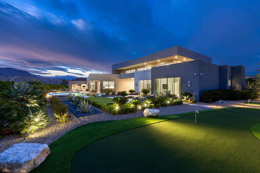 Golden Knights owner Bill Foley's custom Summerlin residence features a putting green. (Ivan Sh ...