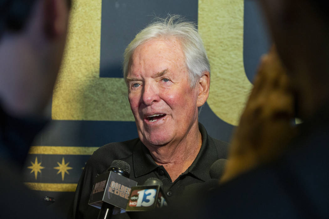L.E. Baskow Las Vegas Review-Journal The Vegas Golden Knights owner Bill Foley has his Summerl ...