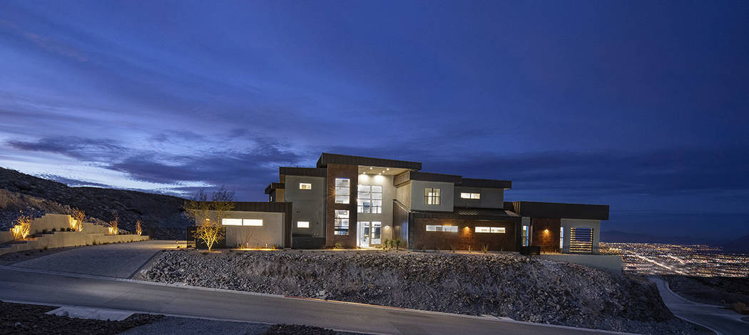 Las Vegas-based Edward Homes built this 8,600-square-foot home at 629 Dragon Peak Court. (Syner ...
