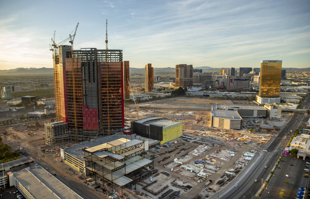 Resorts World is under construction and expected to open in 2021. (L.E. Baskow/Las Vegas Review ...