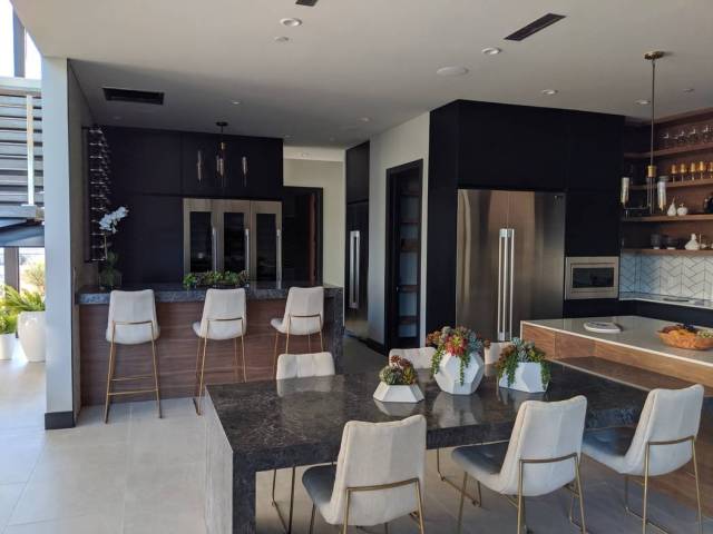 The home's new kitchen is sleek and modern. (Element Building Co.)