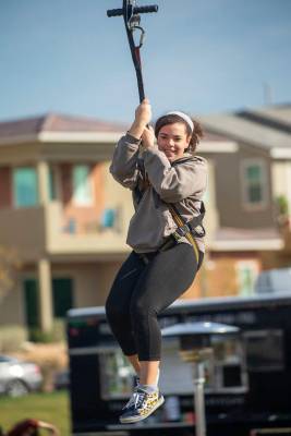 The event featured a zip line. (Studio J. Inc./Eric Jamison)