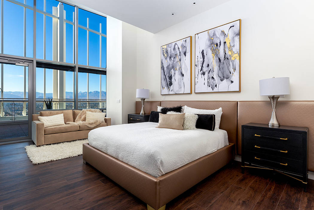 The master bedroom has views and plenty of living room. (Turnkey Pads)