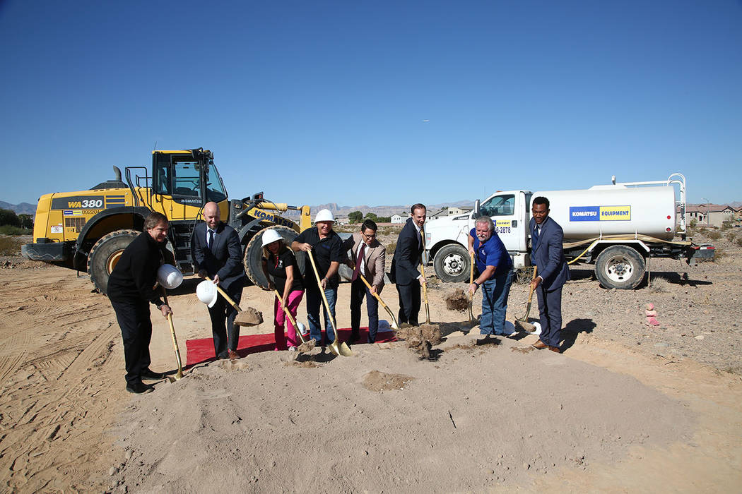 Several dignitaries attended the groundbreaking ceremony for Premier Displays and Exhibits. The ...