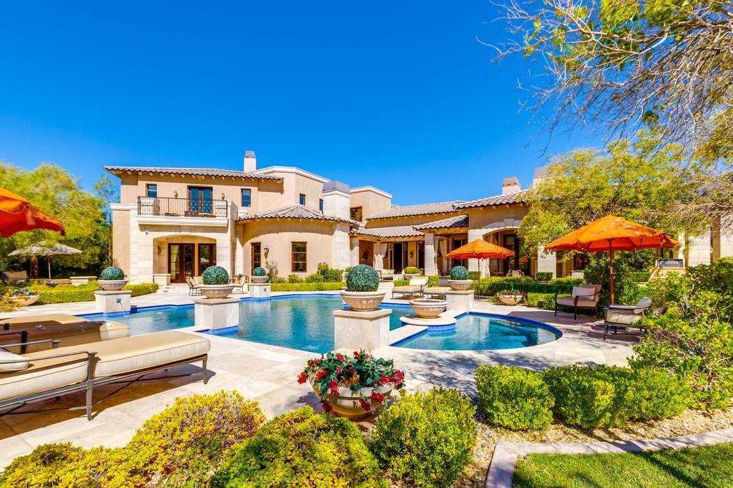 Boxer Floyd Mayweather bought the home at 9504 Kings Gate Court in Las Vegas,  seen above, for $10 million. (Luxury Estates International)