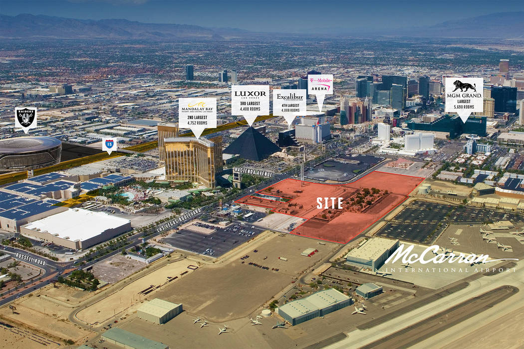 A bankruptcy sale of 38.56 acres of property on the Las Vegas Strip is planned. (Keen-Summit C ...