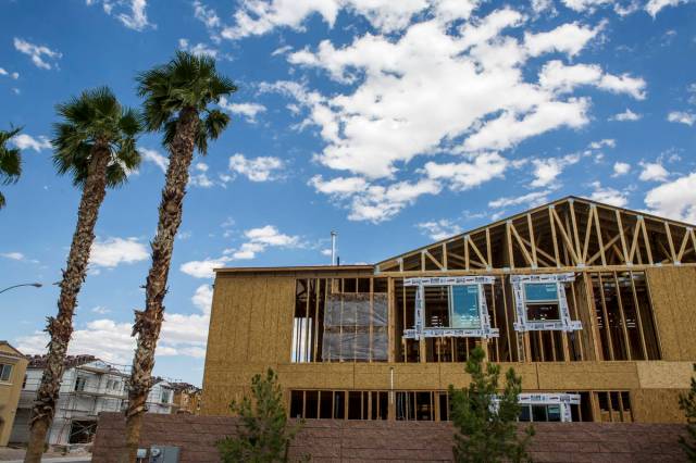 A Century Communities home is being completed in 2017. Las Vegas homebuilders are looking for n ...
