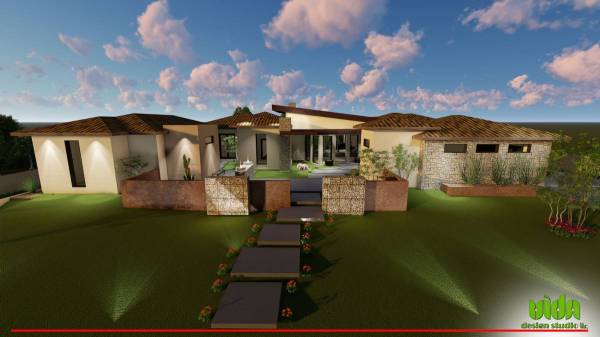 An artist's rendering shows Raiders quarterback Derek Carr's Southern Highlands home that he pu ...