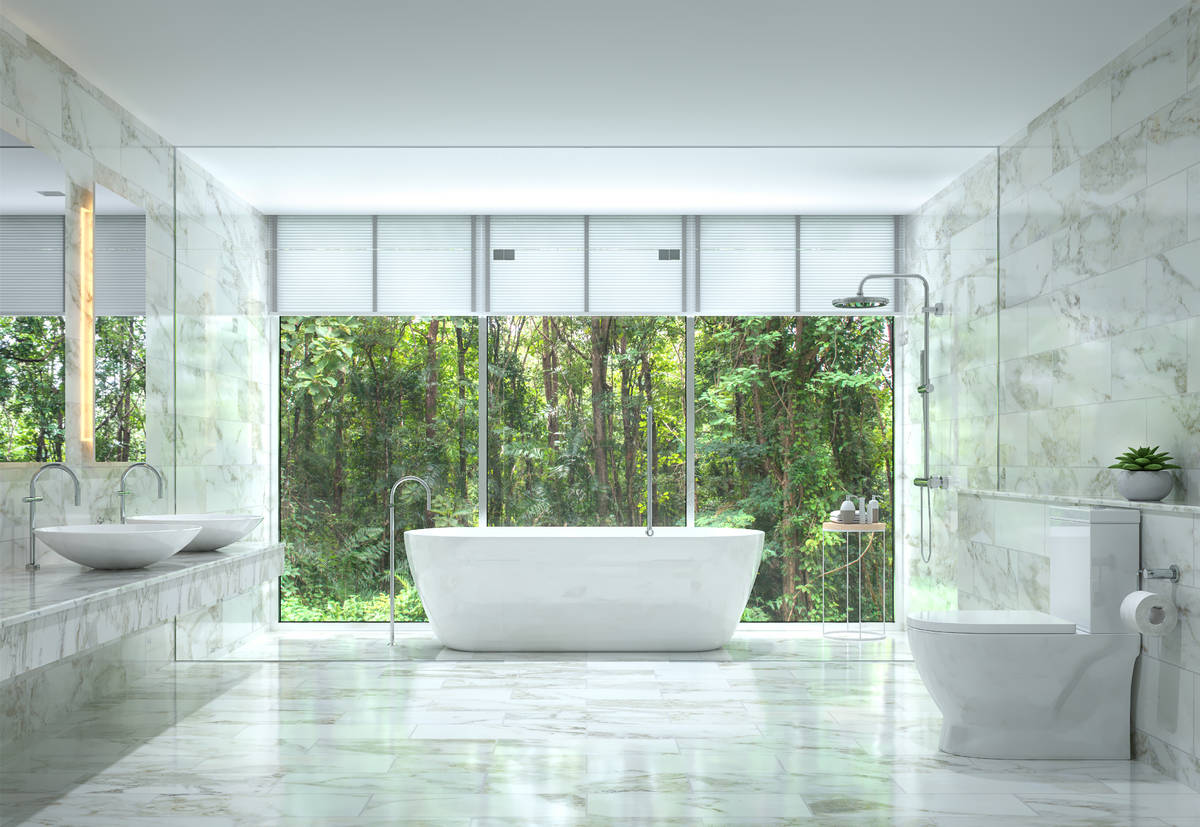 Experts say a trend of luxury homes including bathrooms with wetrooms is growing. The room is e ...