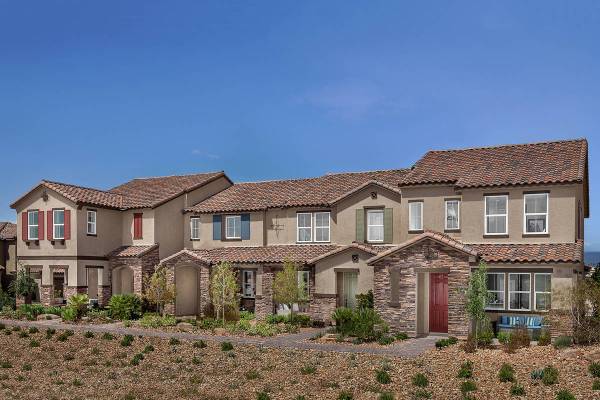 KB Homes offers town homes in Inspirada in Henderson and in Tule Springs, a North Las Vegas mas ...