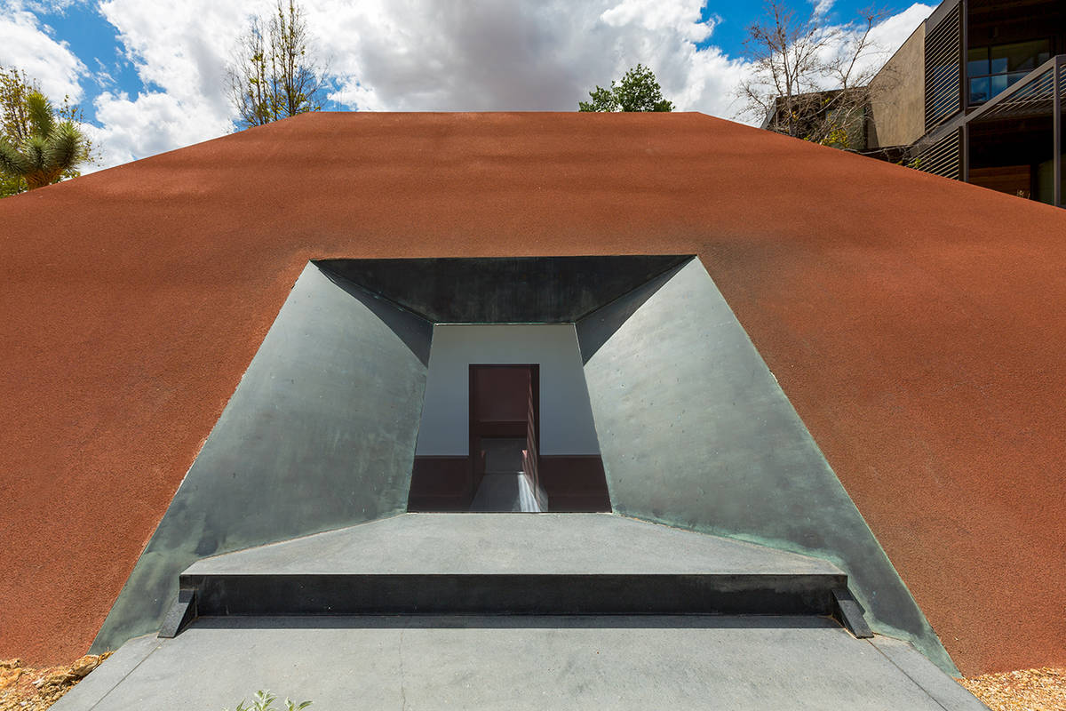 The property’s James Turrell Skyspace is an art installation that plays on space and light an ...