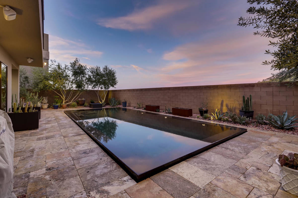 The Raiders' Damarious Randall's Henderson home has a modern design with a large backyard pool ...