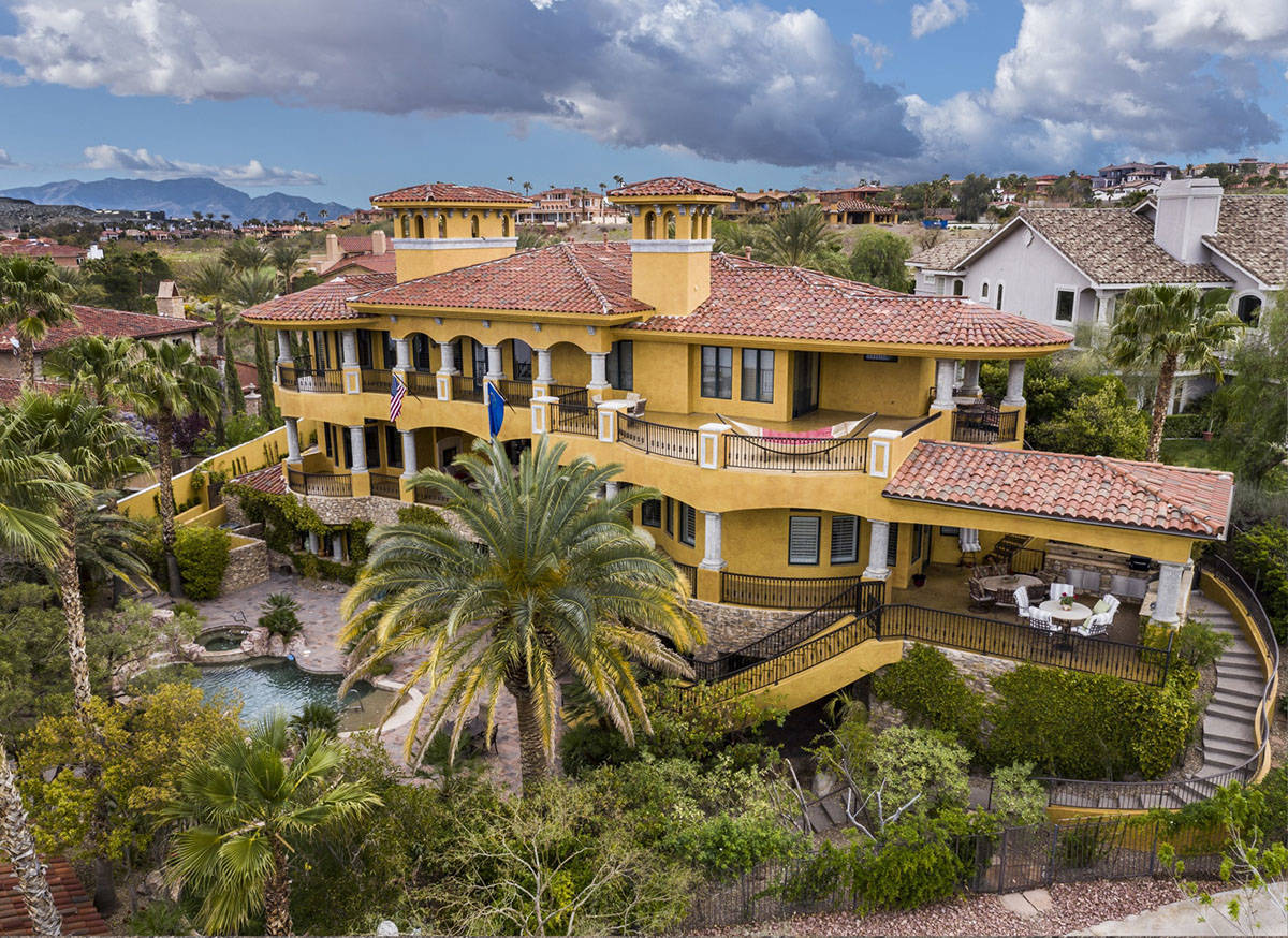 Lake Las Vegas Mediterraneanstyle mansion lists for 7.95M Las Vegas