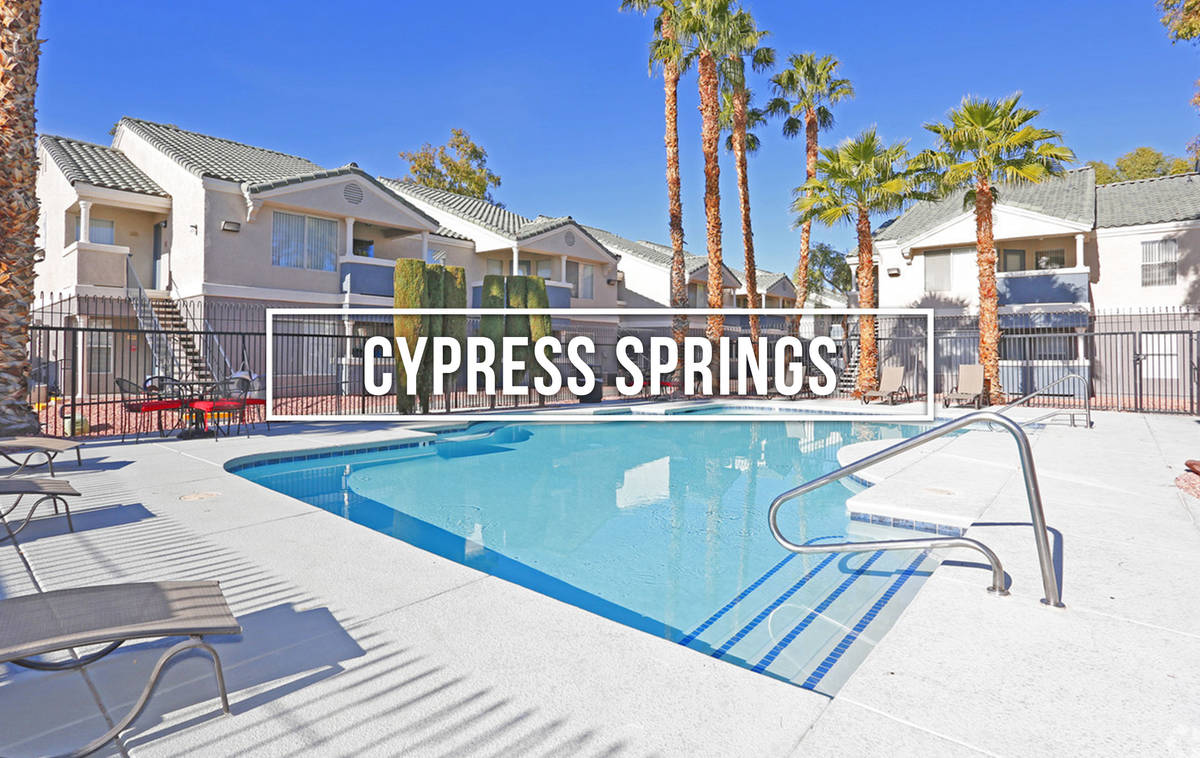 Cypress Springs Apartments in Las Vegas sold for $20,000,000 ($138,889/unit). (Cypress Springs ...
