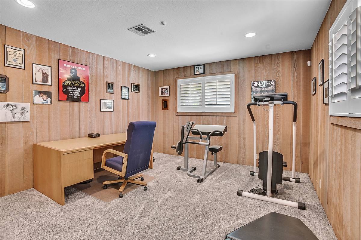 One of the five bedrooms has been made into a gym and office. (Nartey Wilner Group)