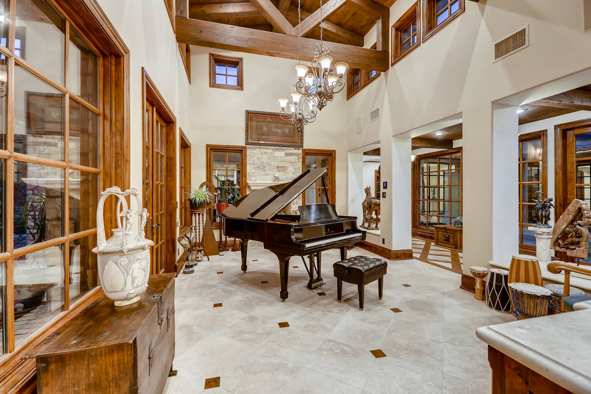 The homeowners of the house at Olympia Hills Circle has turned one of the rooms into a music ro ...