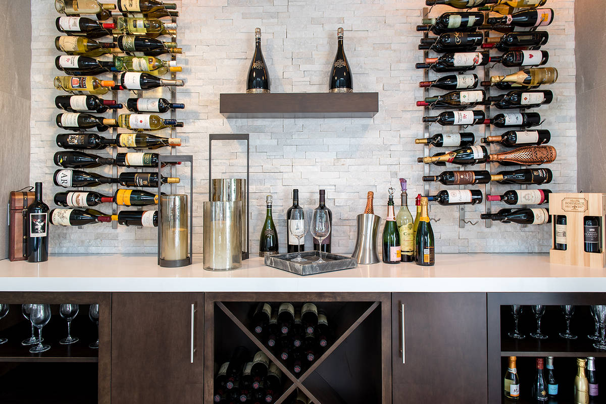 The wine wall. (Simply Vegas)