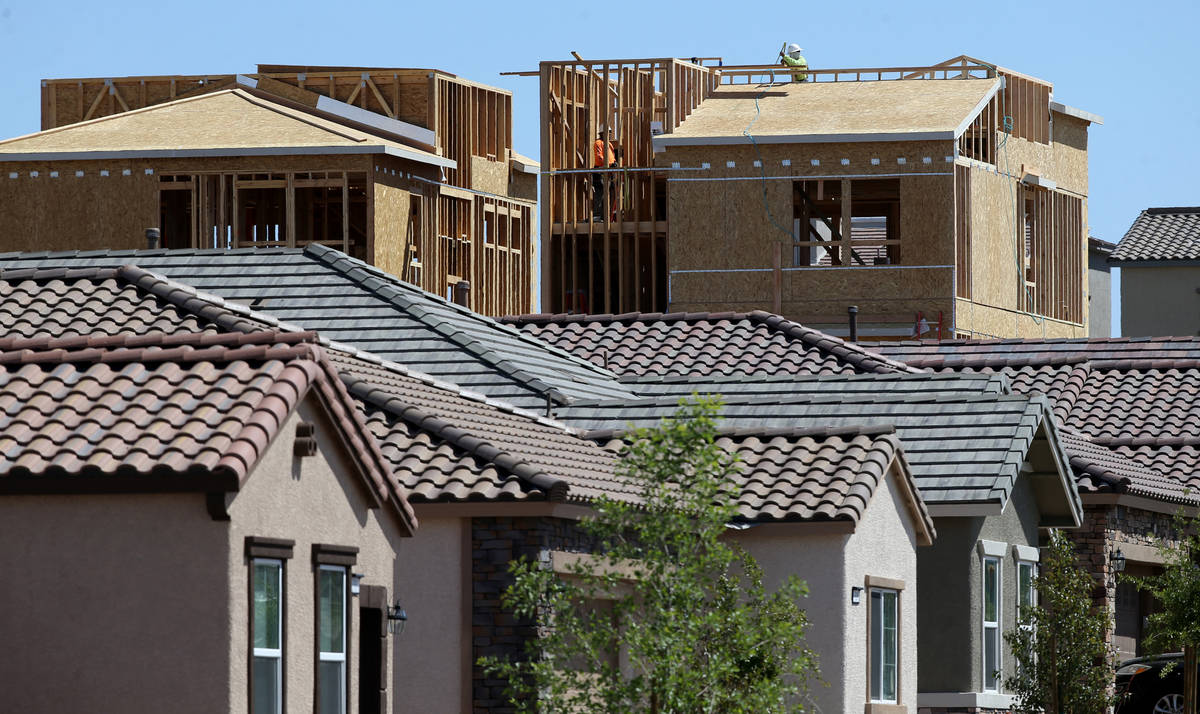 Las Vegas Review-Journal file photo This spring, homes were under construction in the master-p ...