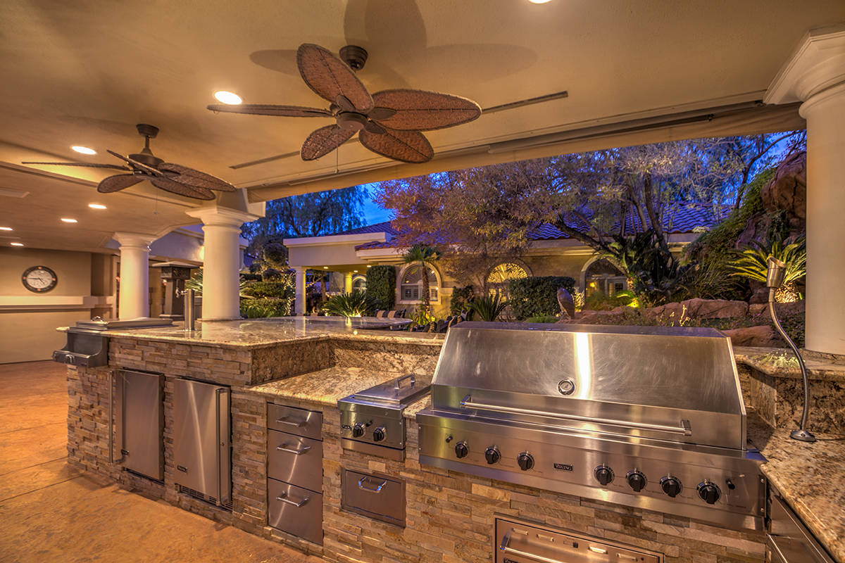 Outdoor kitchen. (Mark Wiley Group)