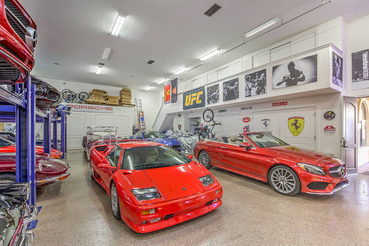 The home has garage space for 20 cars. (Mark Wiley Group)