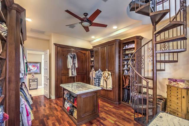 The home has a two-story room that has been converted into a large closet. (Mark Wiley Group)