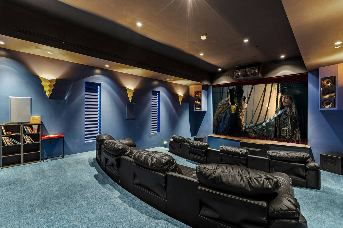Magician Lance Burton's Henderson home features a theater with a stage. Over the years, many La ...