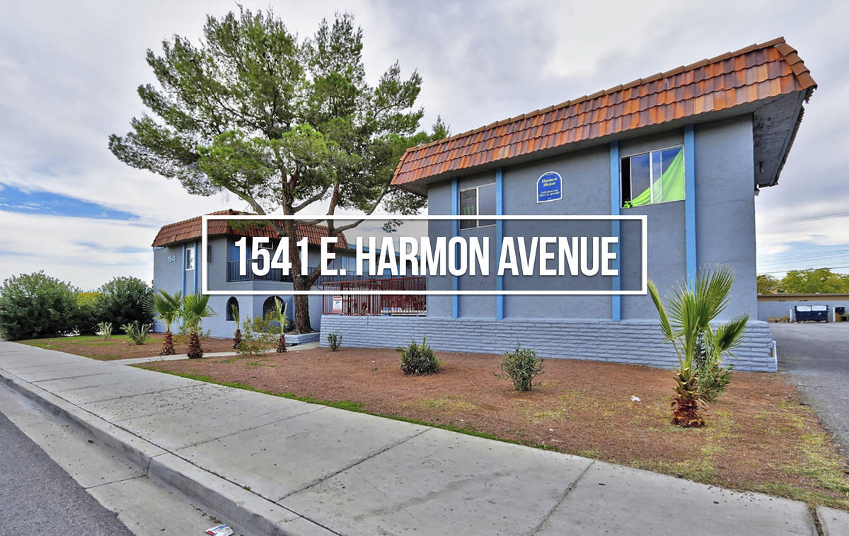 An apartment building at 1541 E. Harmon Ave. sold for $1,500,000 ($88,235/unit). (Northcap Comm ...