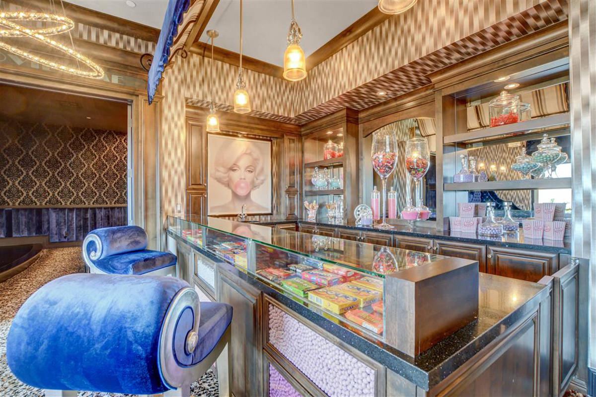 The game room has a candy bar-style concession stand. (Keller Williams)