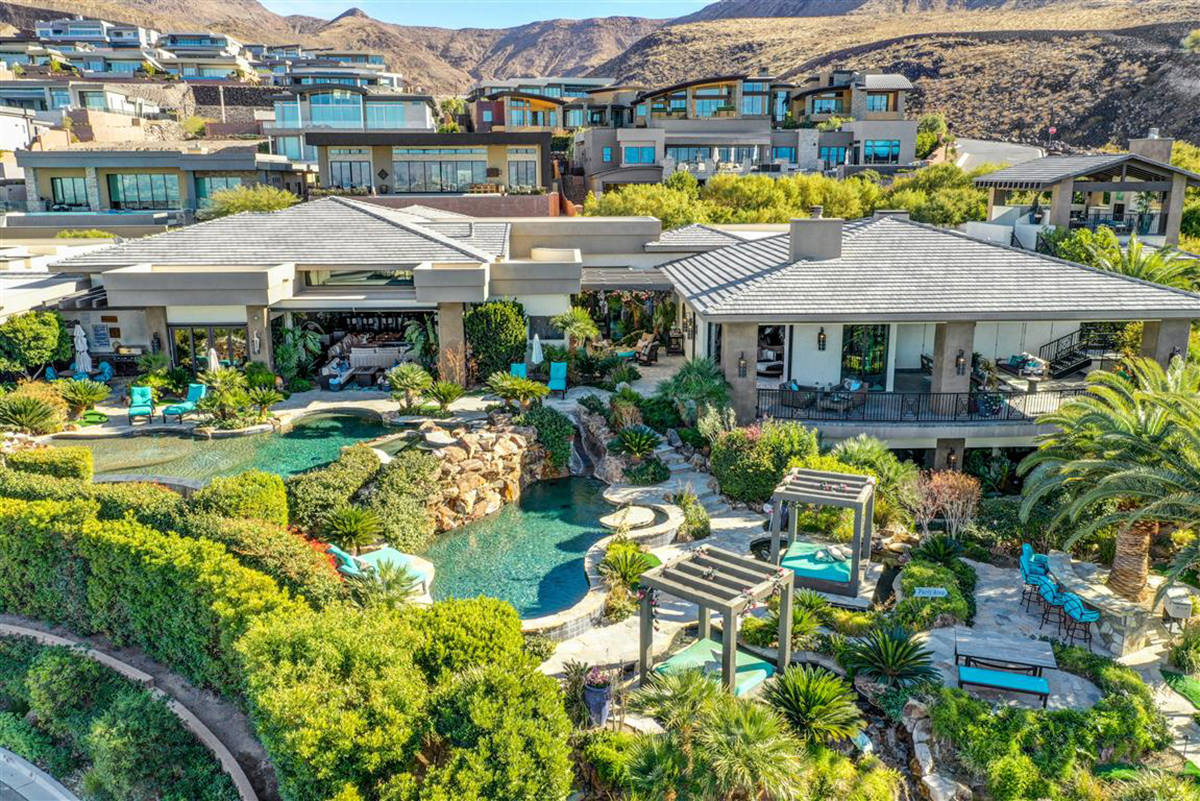 The home has a resort-style backyard. (Keller Williams)