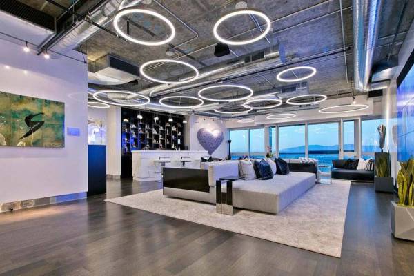 The nearly 13,000-square-foot Martin penthouse has an additional 2,000 square feet of balcony a ...