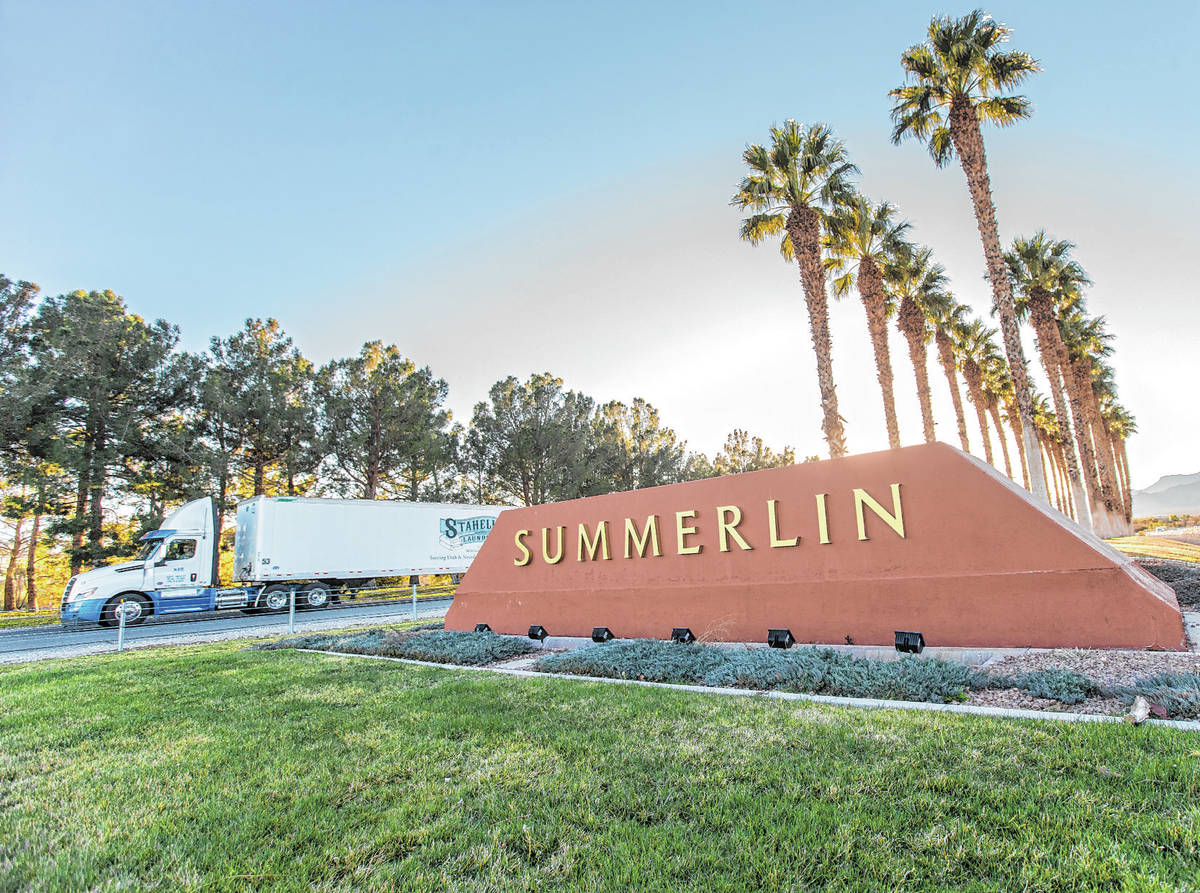 Led by Summerlin at No. 3, Las Vegas placed five master-planned communities in the top 23 in th ...