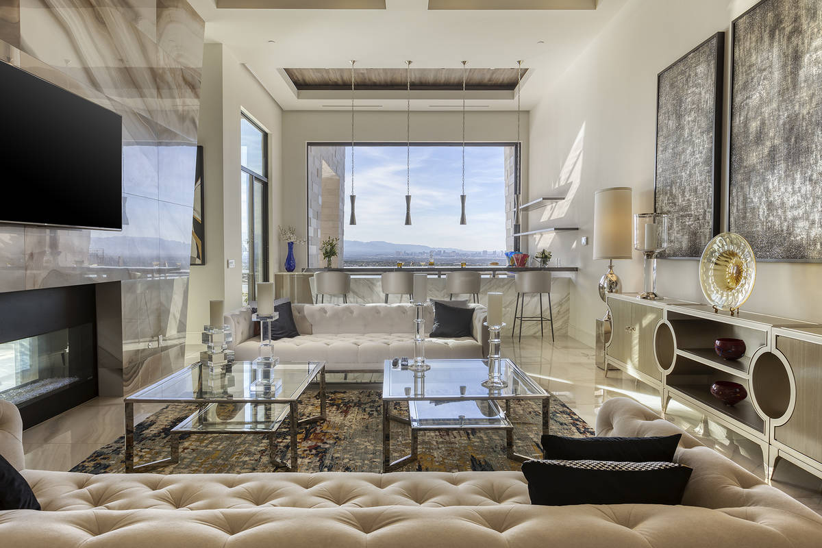 Nearly every room in the home has a view of the Las Vegas Strip. (Kristen Routh-Silberman)