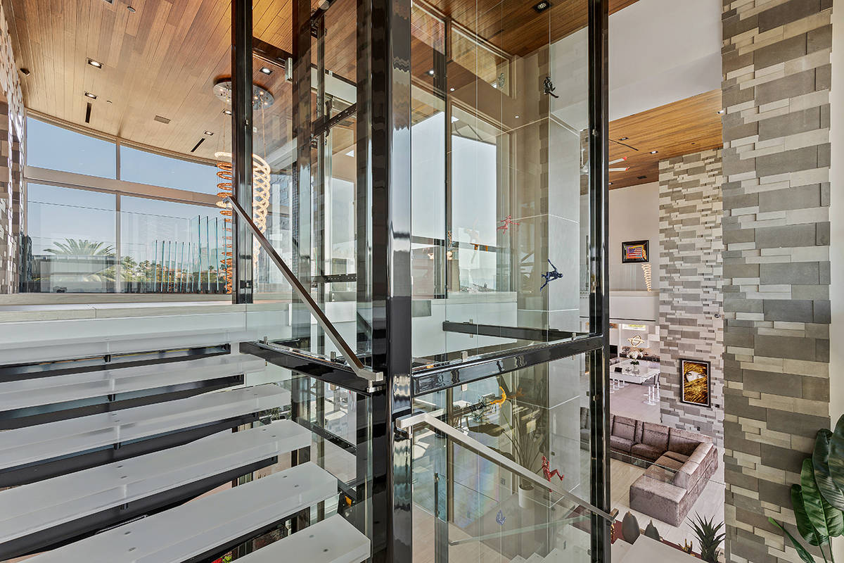 The elevator has glass walls. (The Ivan Sher Group)