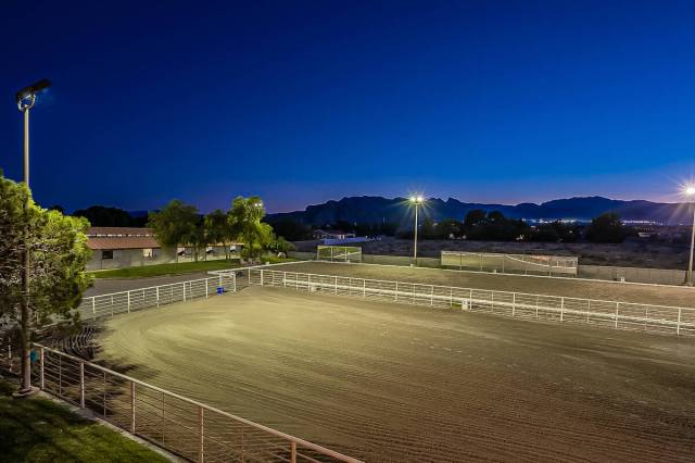 The arena has a commercial grade mercury vapor lighting system. (BHHS)