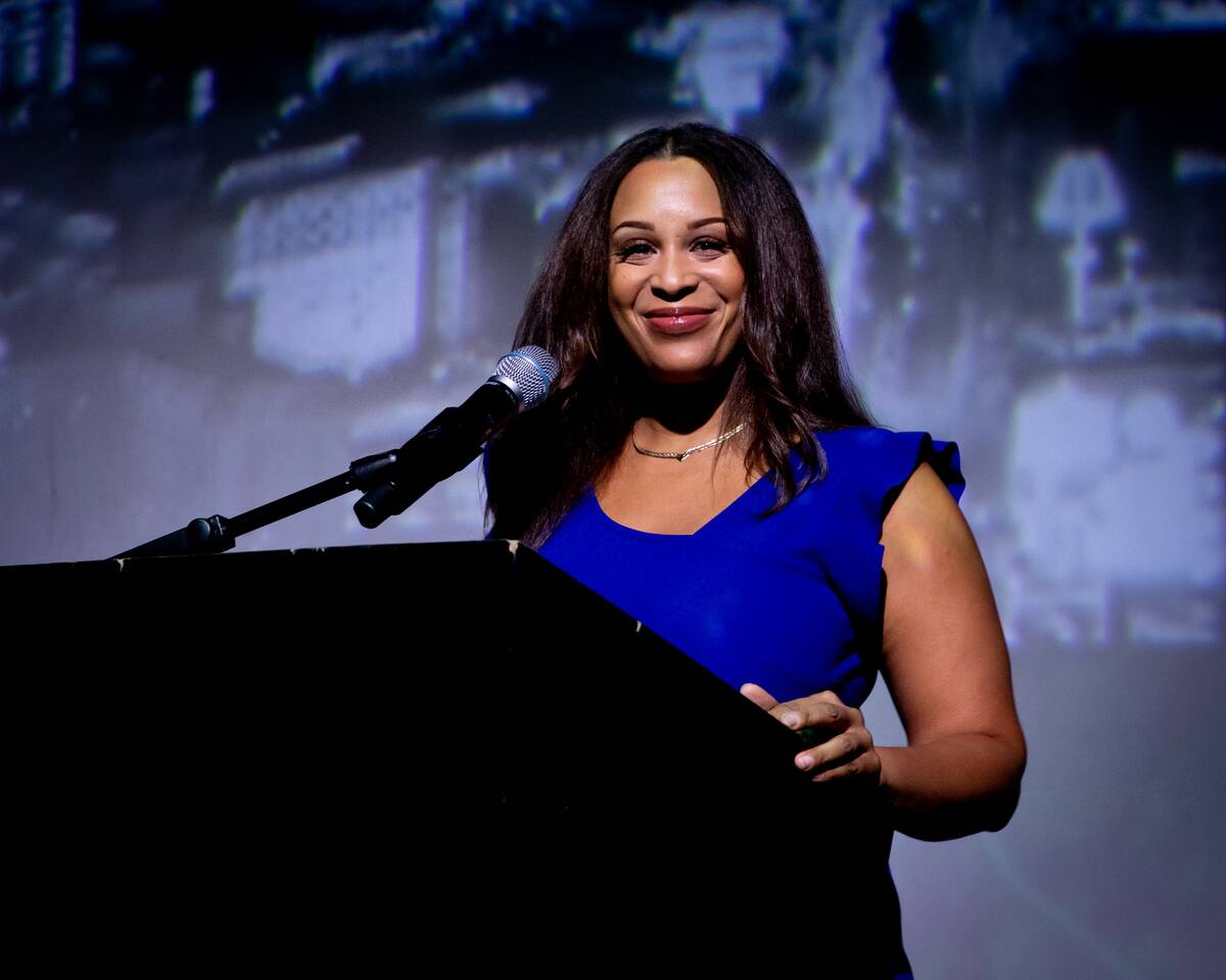 The Las Vegas Review-Journal’s 7@7 Digital Anchor Renee Summerour was the emcee for the event ...