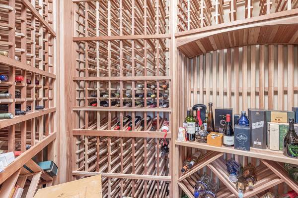 wine room, nine-seat movie theater,
