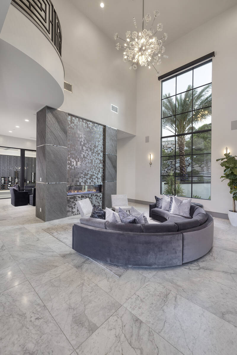 The living room. (Las Vegas Sotheby’s International Realty)