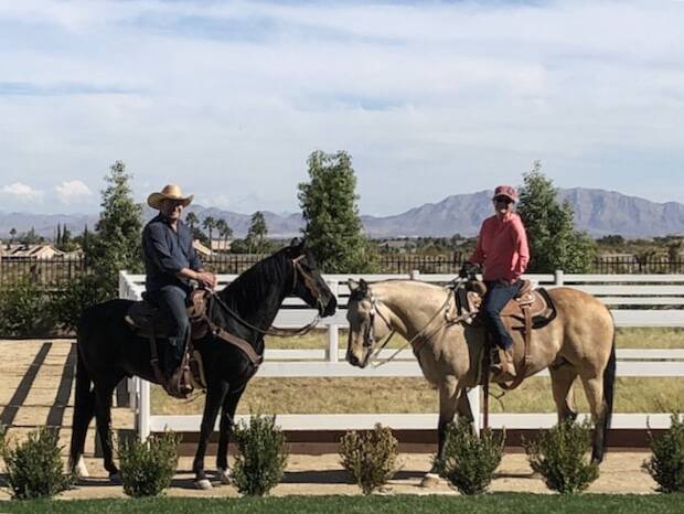 Joshua and Jessica Pianko lived on this northwest Las Vegas Valley equestrian estate with their ...
