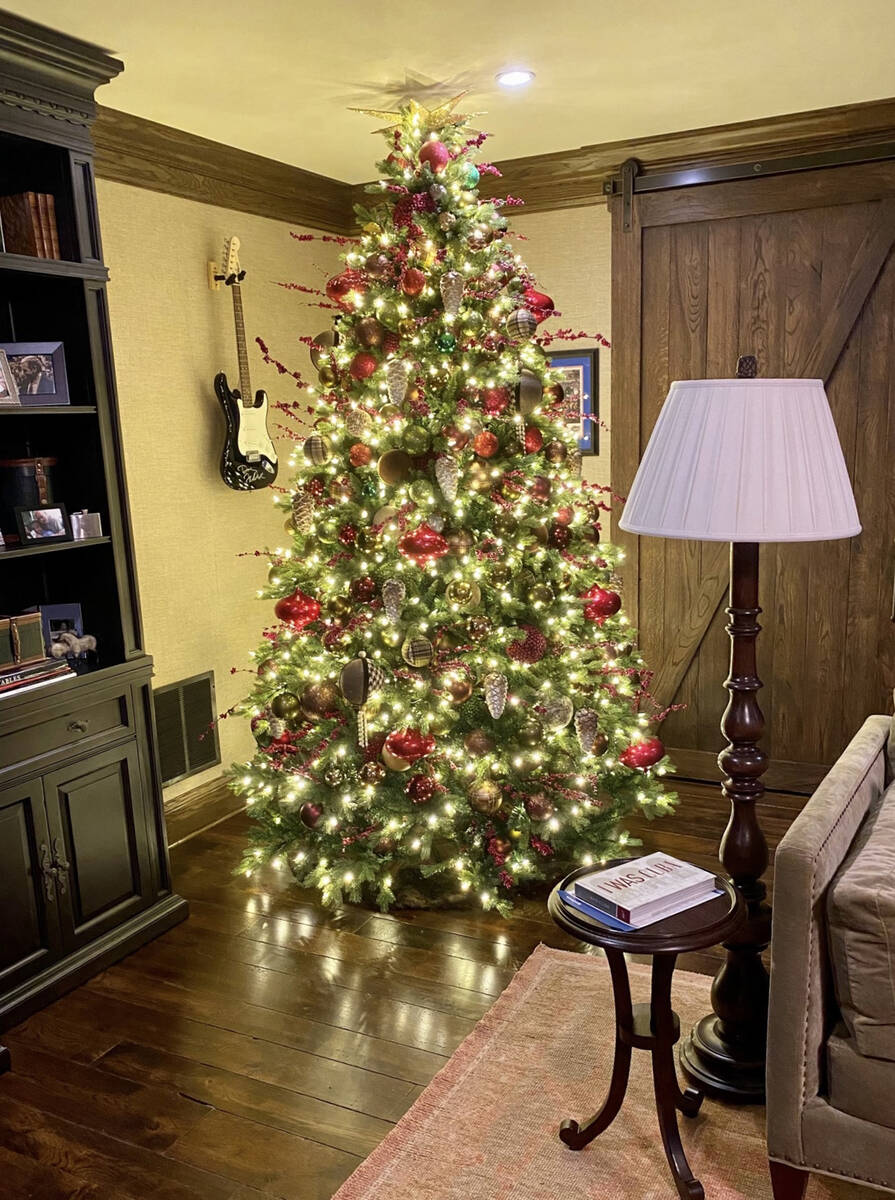 Las Vegas Sign Christmas Tree Holiday Hanging Ornament Green 
