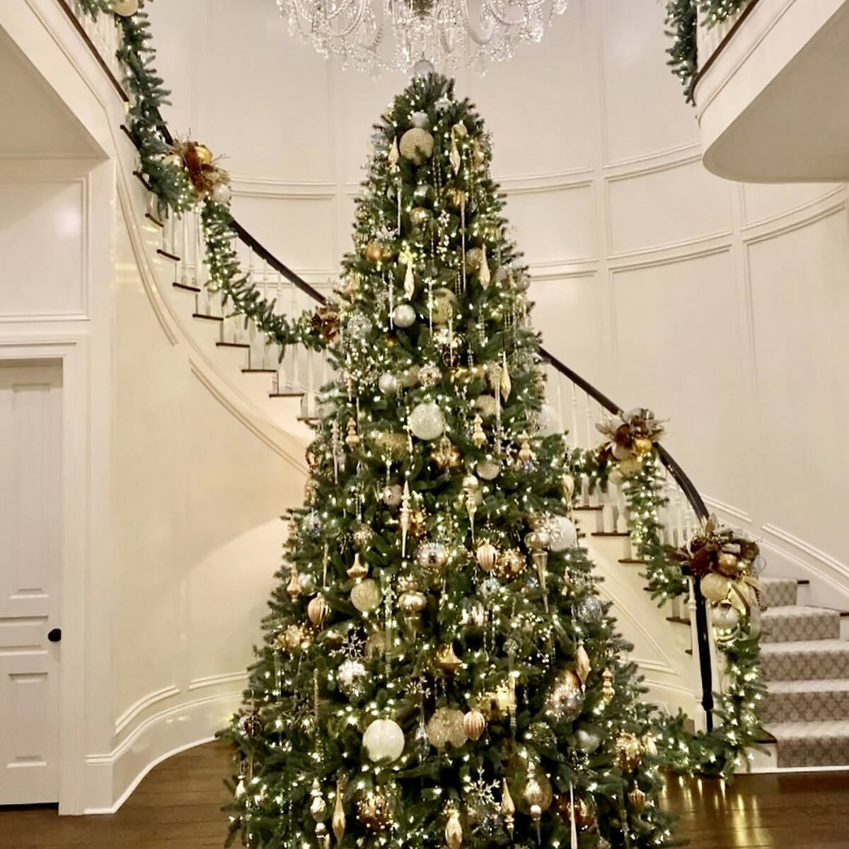 This Kentucky home has six Christmas trees. (Christopher Todd)